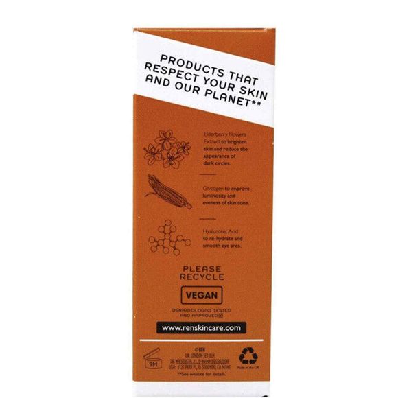 REN Clean Skincare Brightening Dark Circle Eye Cream 0.5 fl oz/15 ml - VEGAN NIB - Picture 3 of 8